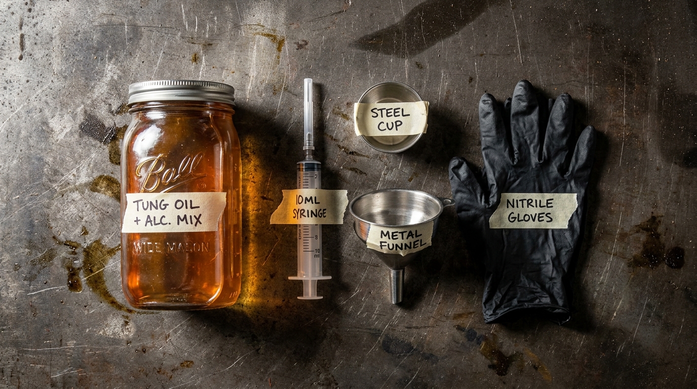 Raw Chemical Prep and Flatlay Ingredients
