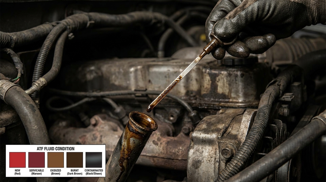 Transmission ATF Dipstick Check